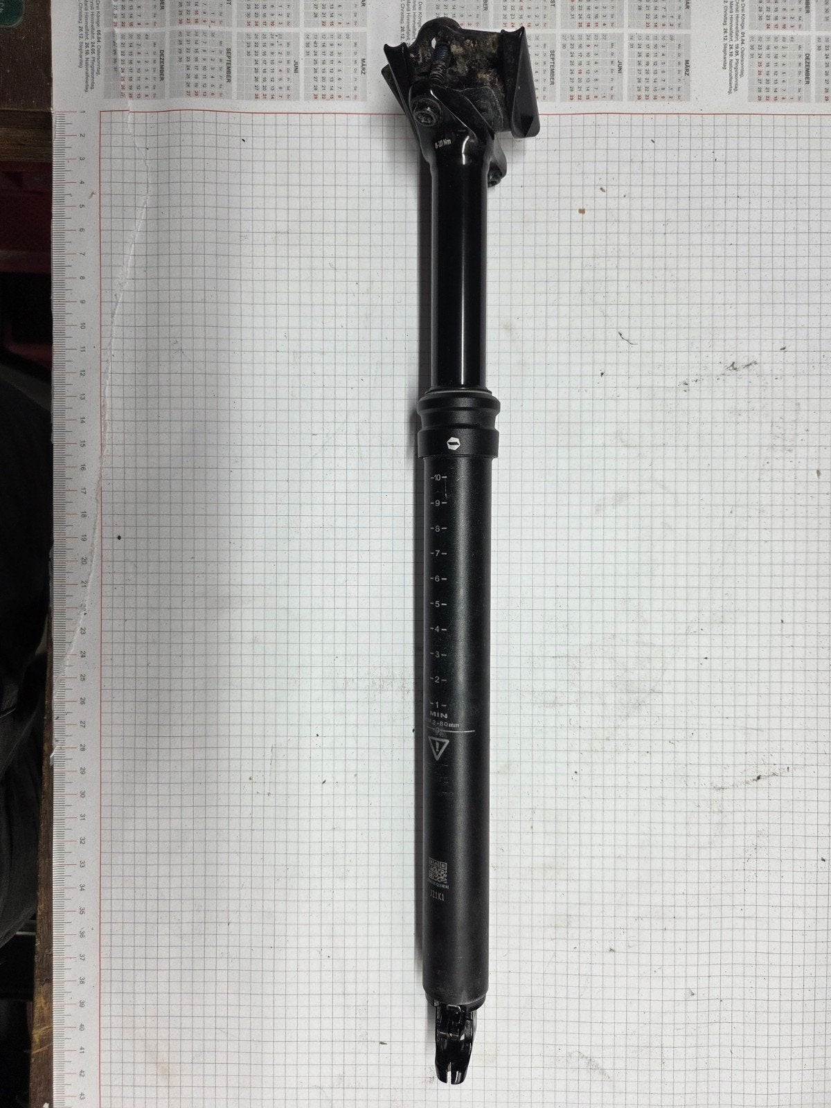 Dropper post 27,2 mm 80 mm slag, Fietsen en Brommers, Fietsonderdelen, Gebruikt, Ophalen of Verzenden, RockShox, Mountainbike