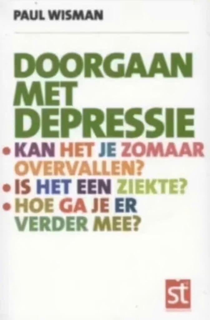 Doorgaan met depressie (Paul Wisman), Ophalen of Verzenden, Zo goed als nieuw