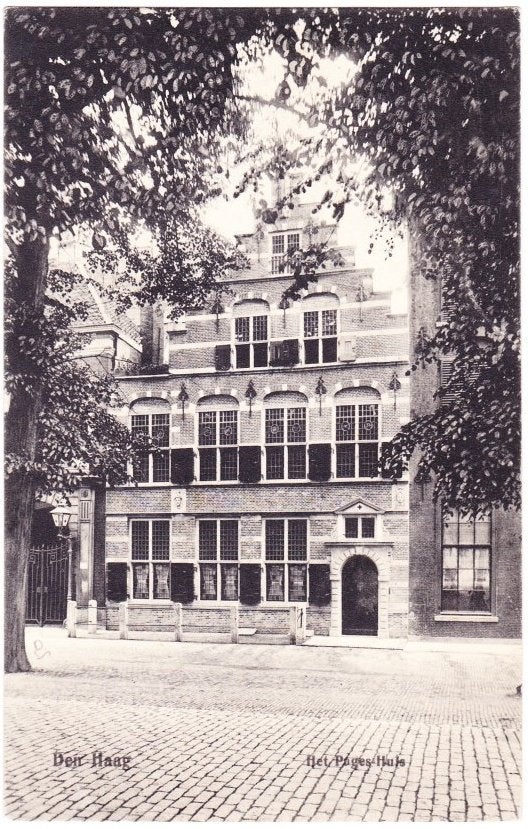 Den Haag Het Pages Huis Oude Ongelopen Ansichtkaart ( B1903, Ophalen of Verzenden, 1940 tot 1960, Ongelopen, Zuid-Holland