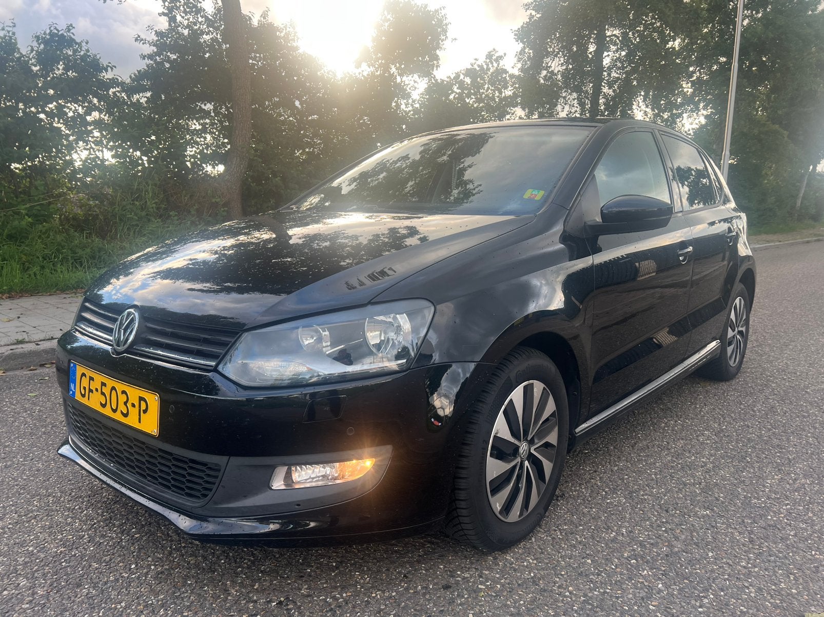 Volkswagen Polo 1.4 TDI BlueMotion 2015 Zwart EXPORT, Voorwielaandrijving, Stof, Zwart, Bedrijf