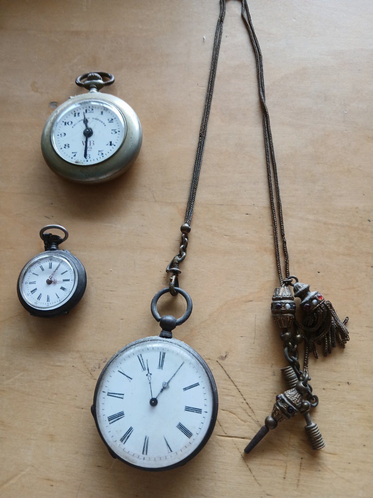 Antieke Zakhorloges met Ketting - Diverse Modellen, Ophalen of Verzenden