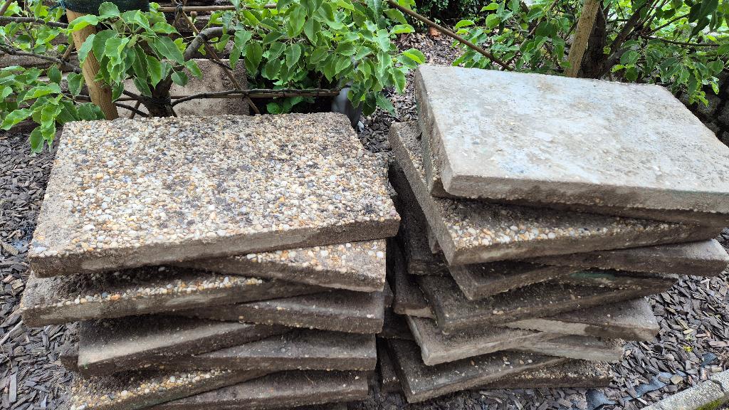 Tegels gratis af te halen, Tuin en Terras, Tegels en Klinkers, Ophalen, Gebruikt, 10 m² of meer, Beton
