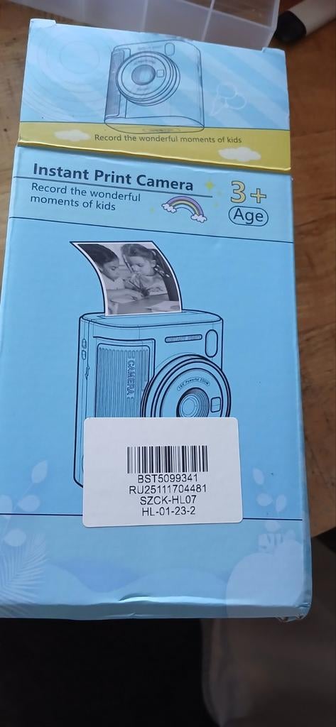 Nieuwe Instant Kinderfotocamera met 3 Rolletjes Printpapier, Compact, Nieuw, Ophalen of Verzenden, Overige Merken