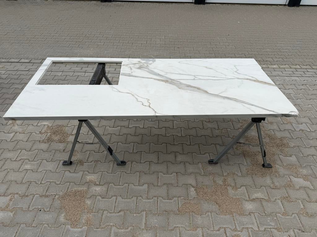 Jetstone Werkblad Keramiek 12mm, Huis en Inrichting, Keuken | Keukenelementen, Ophalen, 75 cm of meer, Beige, Zo goed als nieuw