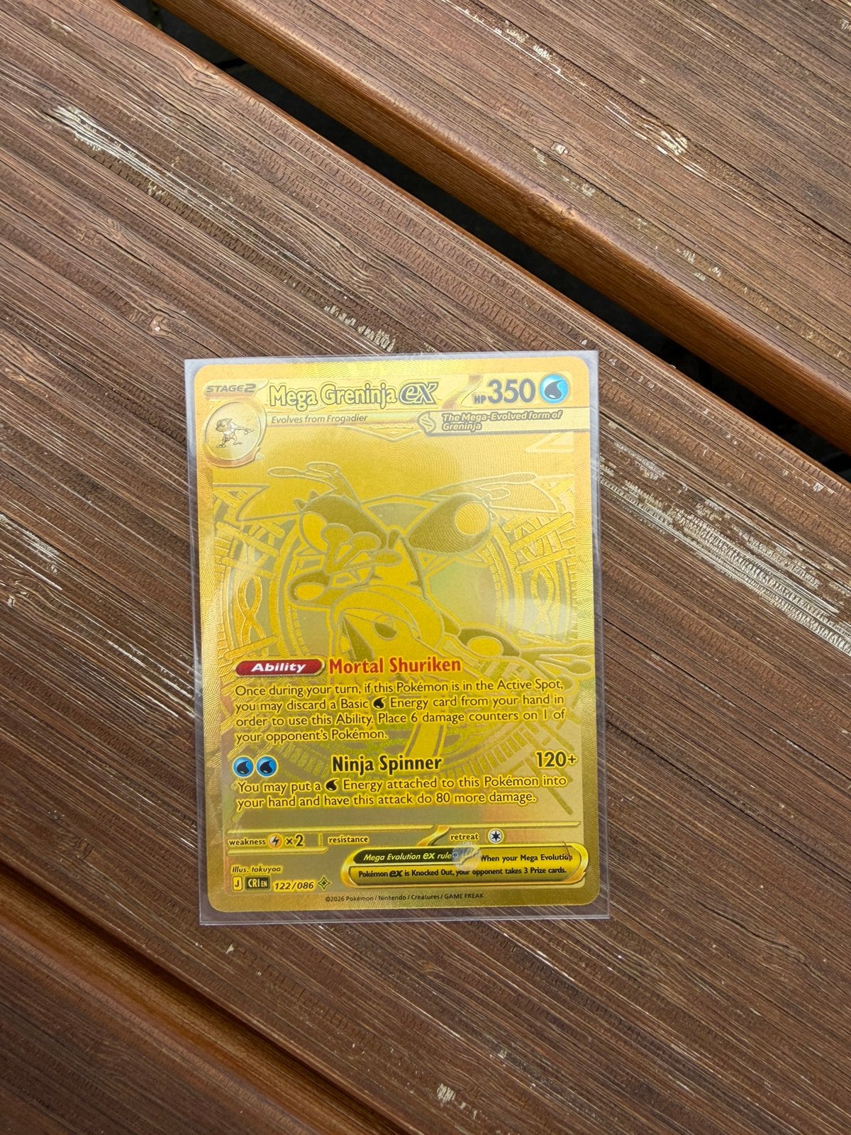 Mega greninja ex gold