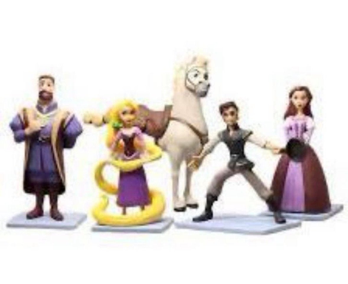 Rapunzel speelfiguren set - Disney figuren, Ophalen of Verzenden, Gebruikt