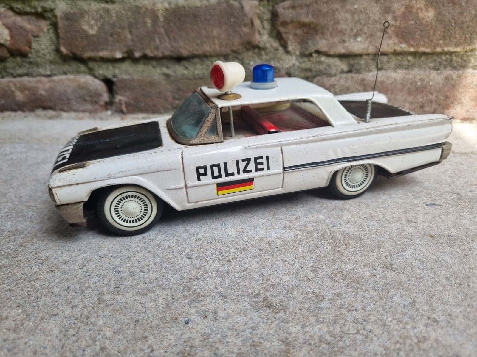 Vintage blikken politieauto Ford - Made in Japan, Ophalen, Gebruikt