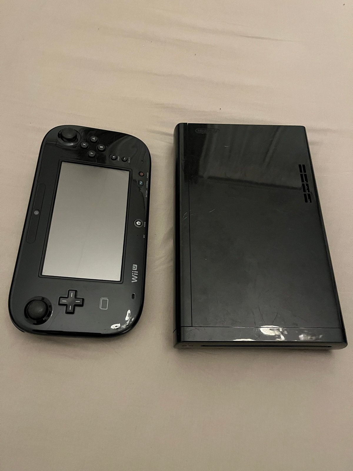 Nintendo Wii U Zwart met GamePad, Ophalen of Verzenden, Gebruikt, Met 1 controller