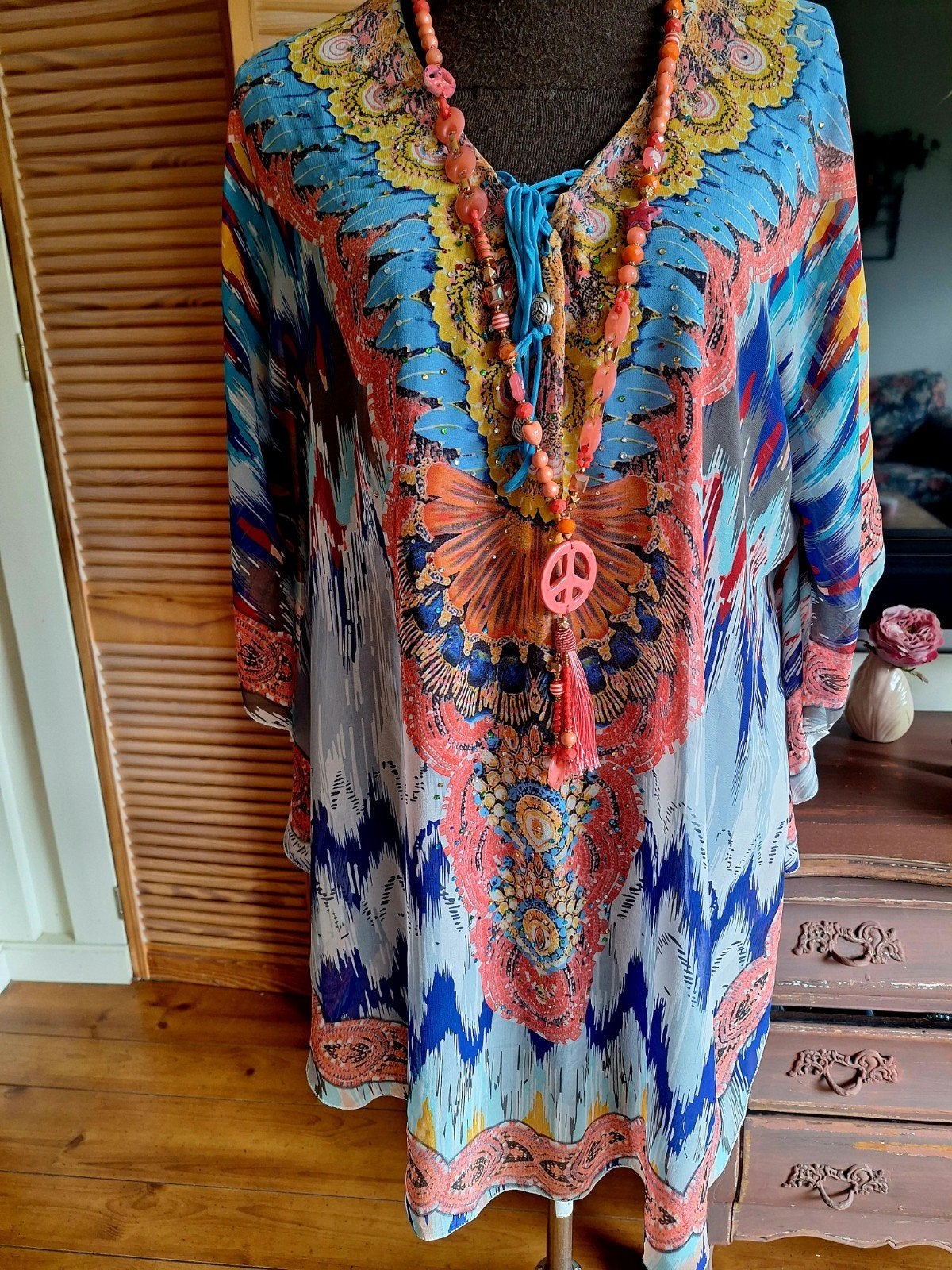 Voile tuniek maat m l xl xxl, Ophalen of Verzenden, Zo goed als nieuw, Maat 46/48 (XL) of groter, Meerkleurig