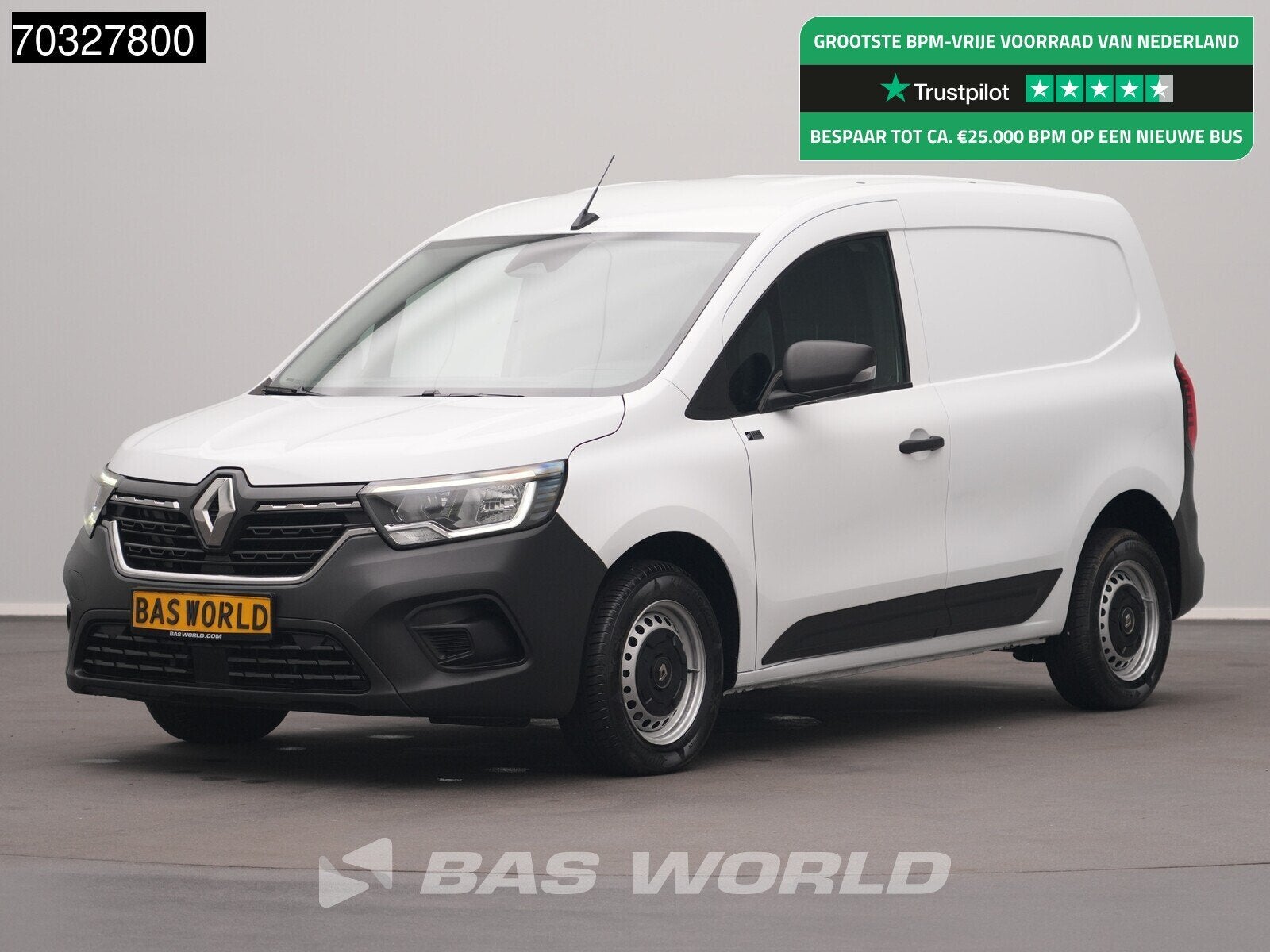 Renault Kangoo 102PK Benzine L1H1 LED Airco Cruise Parkeerse, Stof, Gebruikt, 4 cilinders, Renault