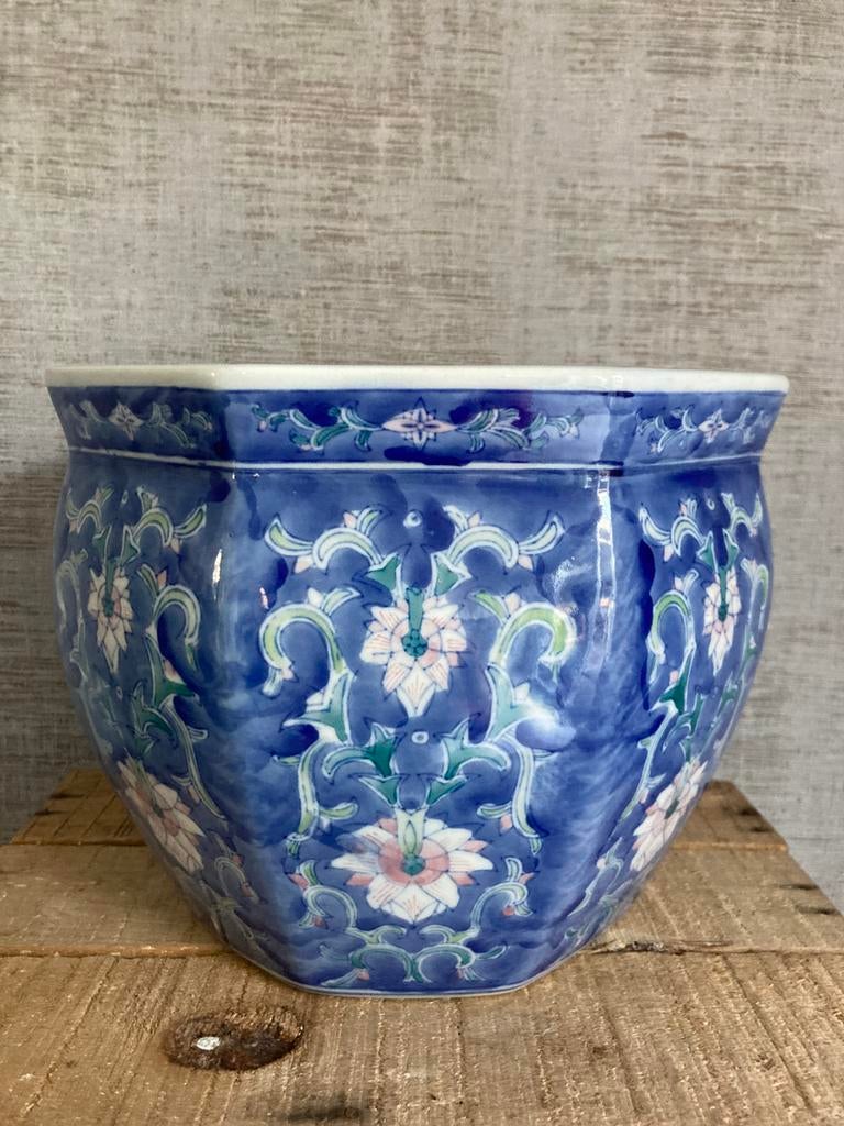 EYECATCHER- Chinese bloempot, M22, in perfecte staat, Rond, Binnen, Ophalen of Verzenden, Zo goed als nieuw