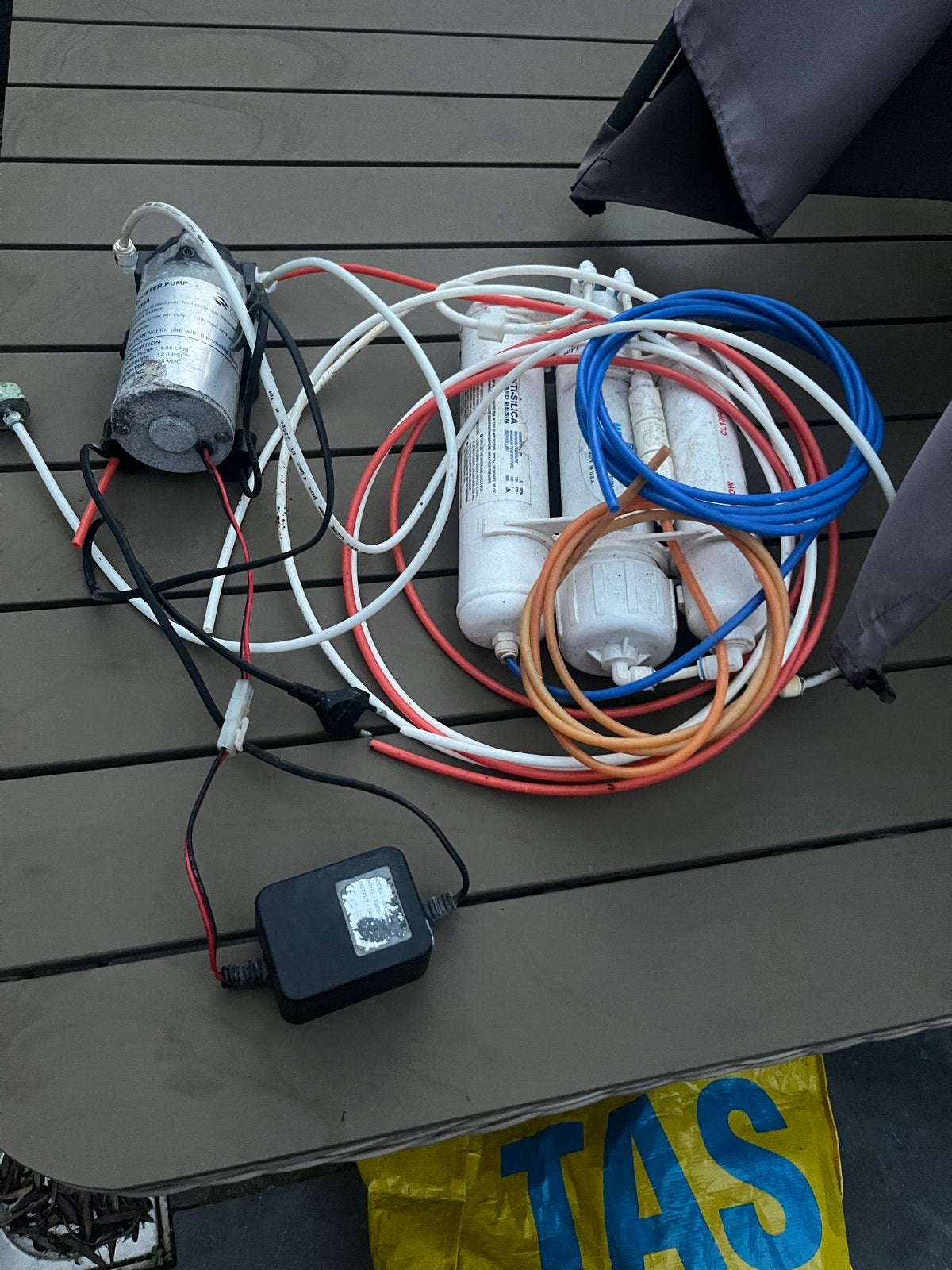 Omgekeerde osmose waterfilter systeem met pomp, Ophalen, Gebruikt