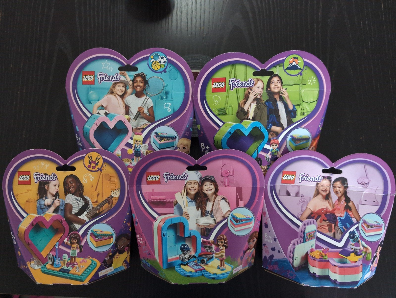 Lego Friends hartdoosjes - Zo goed als nieuw, Kinderen en Baby's, Lego, Friends, Ophalen of Verzenden, Zo goed als nieuw