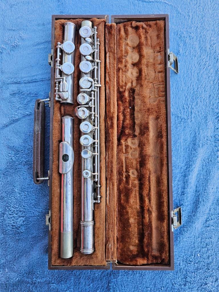 Dwarsfluit Prelude Muziek Hakkert met koffer, Ophalen of Verzenden, Gebruikt, Dwarsfluit, Met koffer of tas