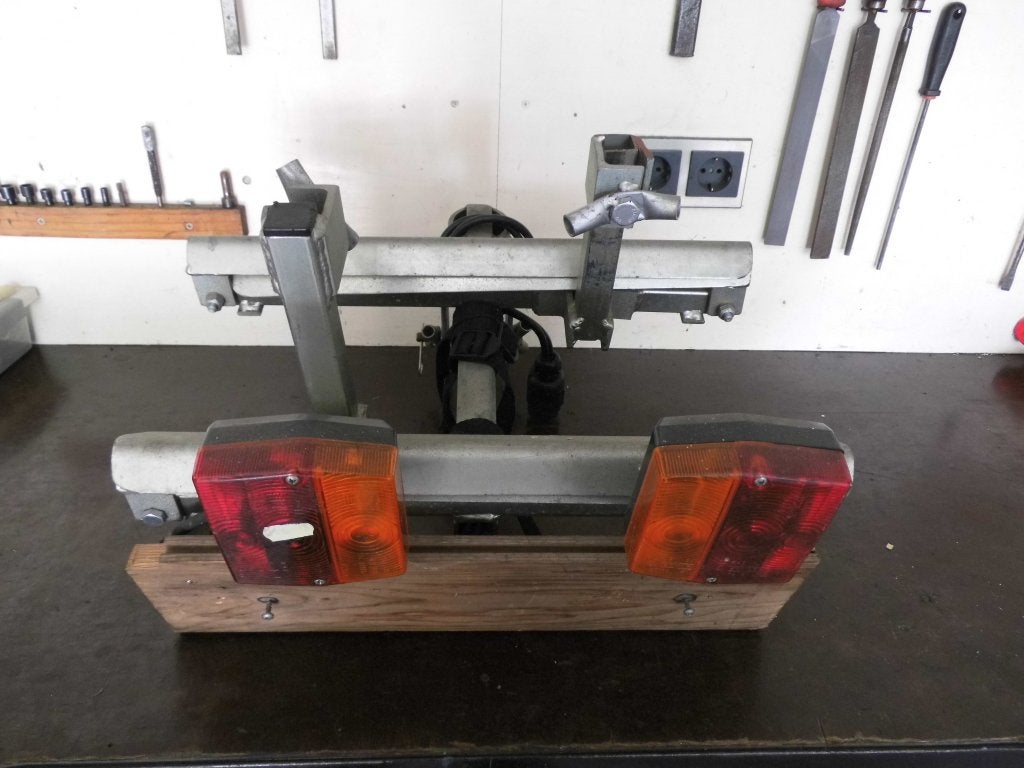 Compacte fietsdrager, Ophalen, Gebruikt, Brede banden, 2 fietsen