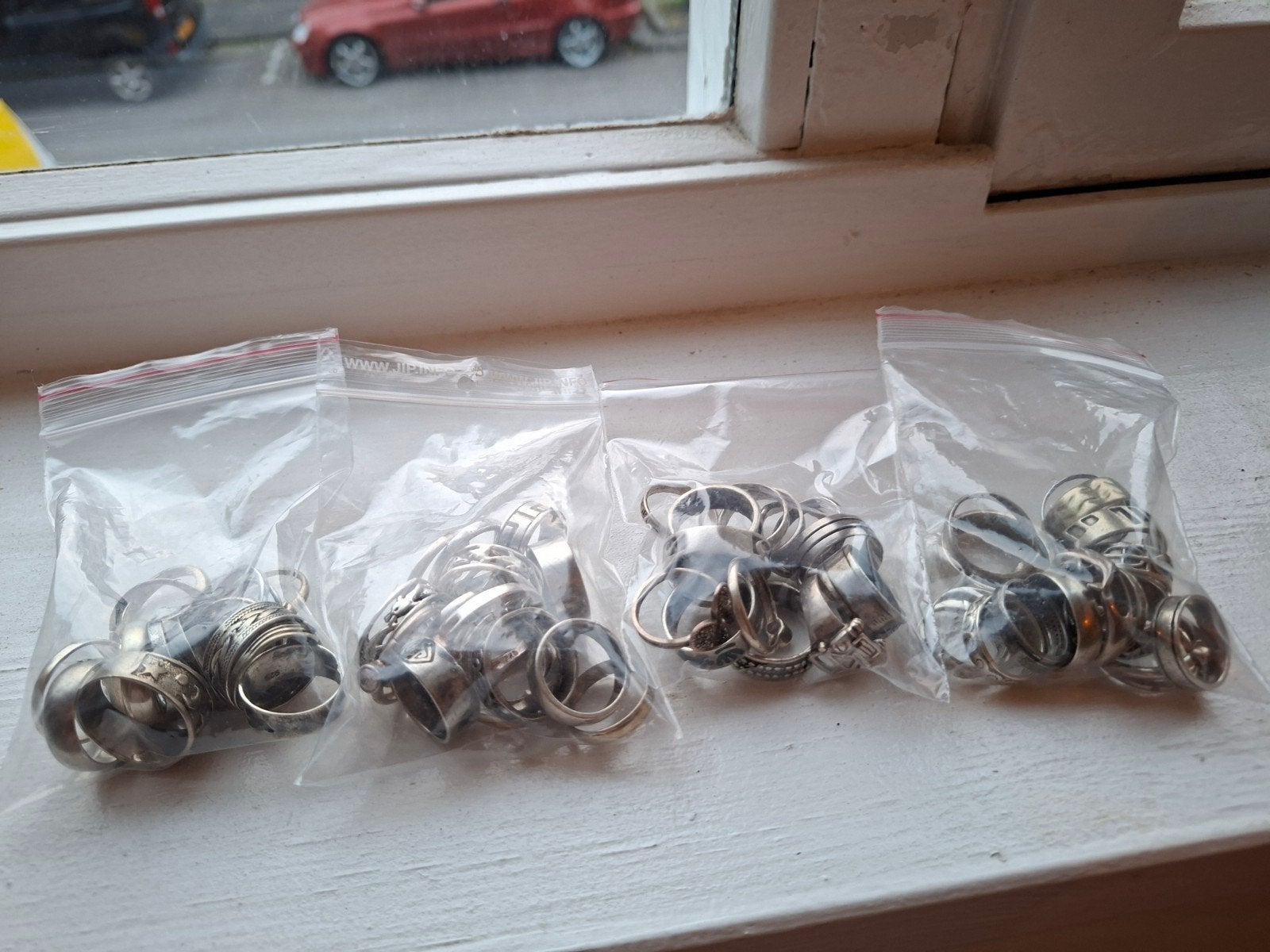 Bodemvondst , watervondsten 60 zilveren ringen €450, Sieraden, Tassen en Uiterlijk, Ringen, Ophalen of Verzenden, Zo goed als nieuw