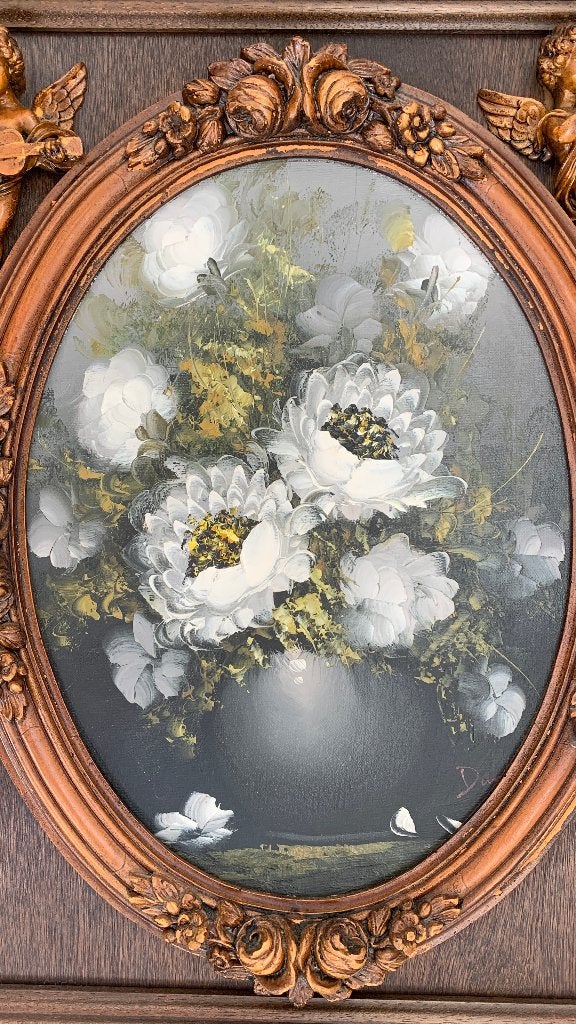 Prachtig Vintage Schilderij in Barok Lijst (57x67 cm), Ophalen