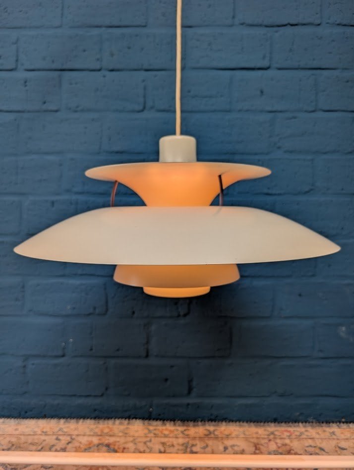 Vintage PH5 lamp, Louis Poulsen, Deens design, Ophalen, Metaal
