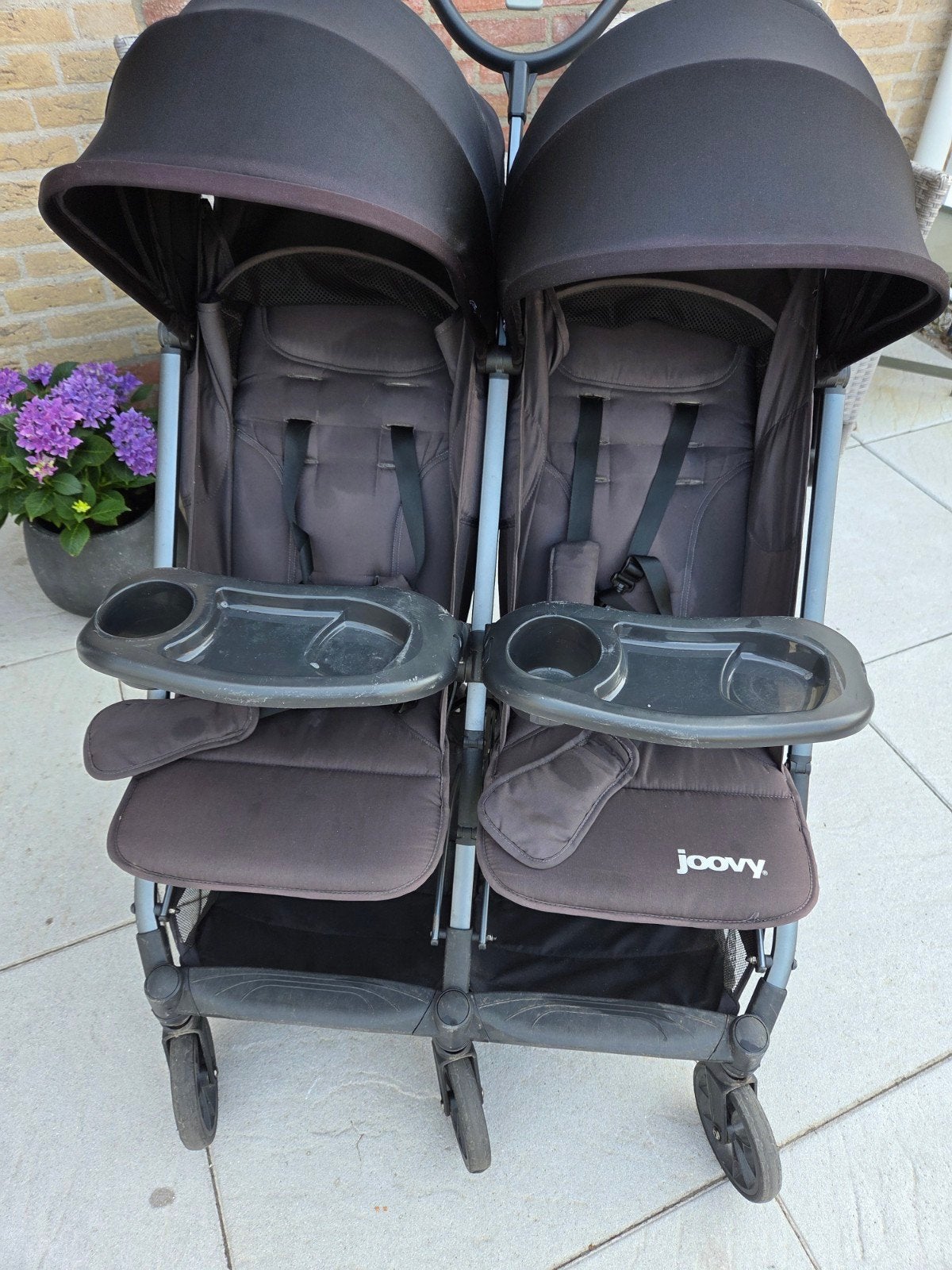 Joovy Kooper X2 Duowagen - Gebruikt, Kinderen en Baby's, Gebruikt, Duowagen, Ophalen, Kinderwagen