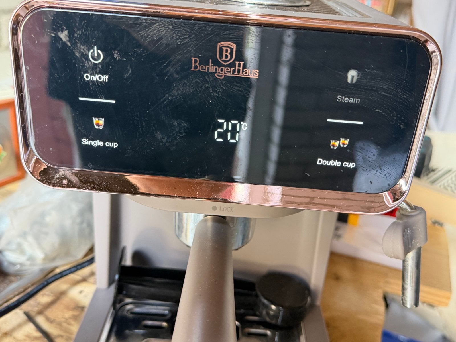 Berlinger Haus Espresso Apparaat - Zo goed als nieuw, Stoompijpje, Espresso apparaat, Gemalen koffie, Ophalen of Verzenden