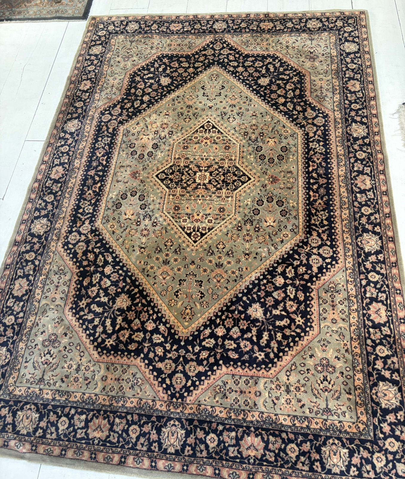 Perzisch tapijt, Ophalen, Gebruikt, Groen, 150 tot 200 cm