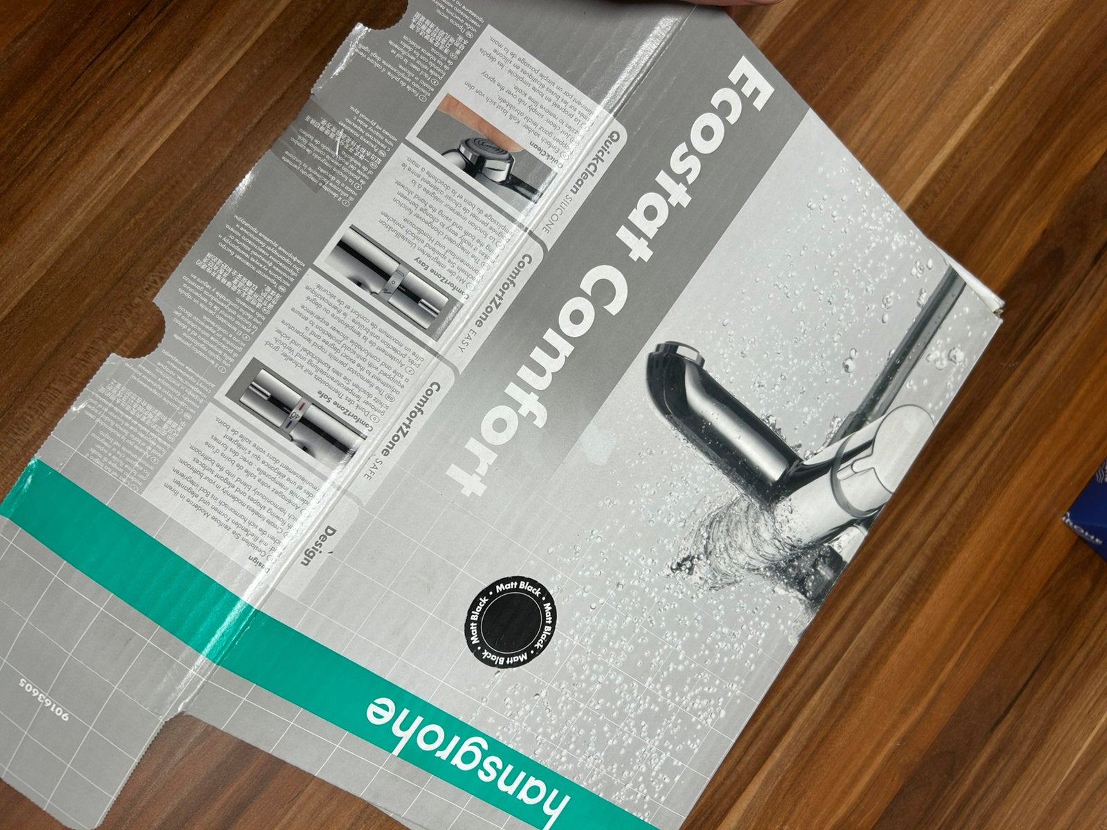 Hansgrohe Ecostat Comfort badkraan zwart, Ophalen, Overige typen, 50 tot 100 cm, Zo goed als nieuw