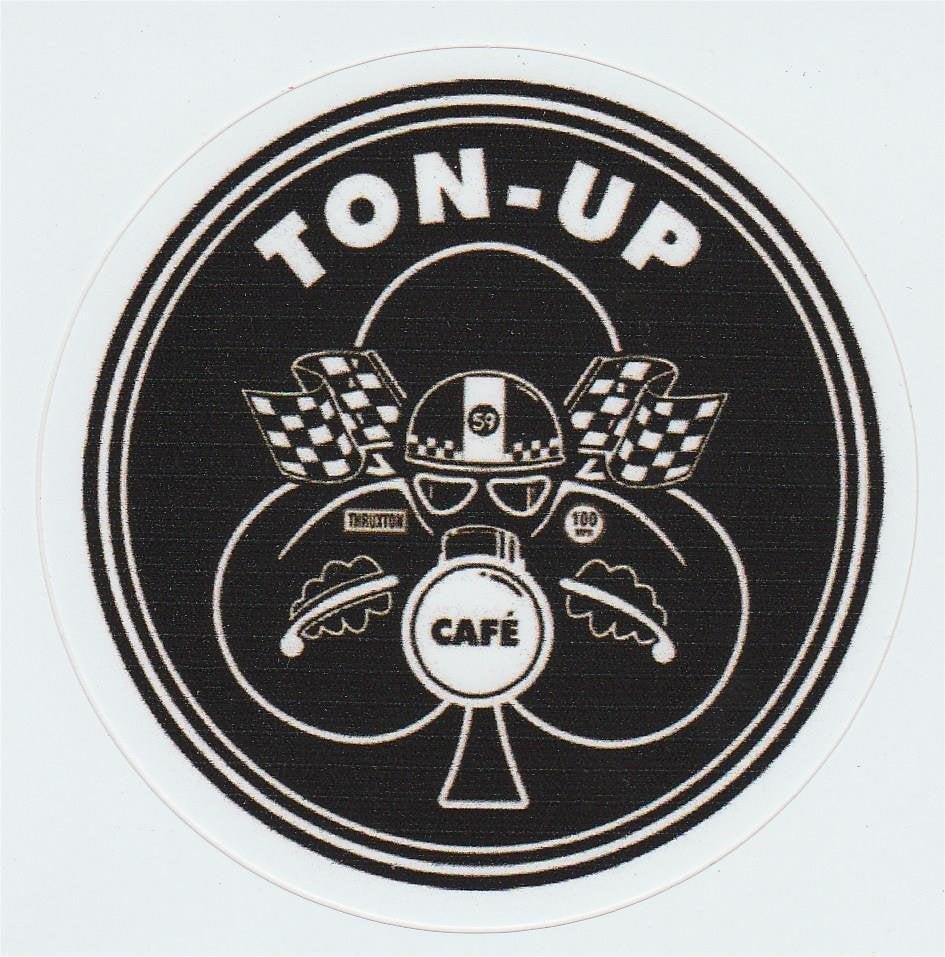 Ton Up Cafe Racer sticker #1, Verzenden