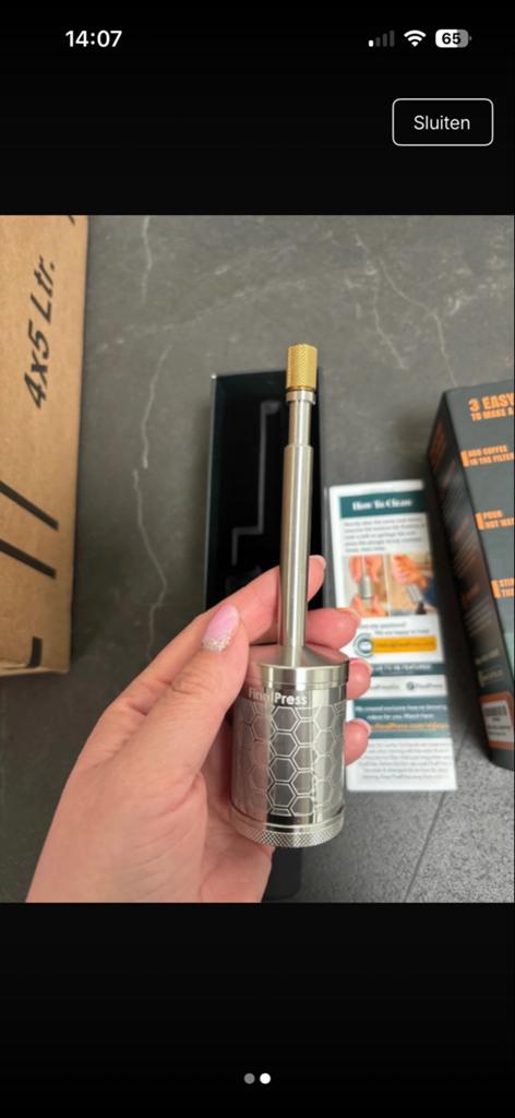 Nieuwe FinalPress Koffie/Thee Maker - Compact & Draagbaar, Witgoed en Apparatuur, Koffiezetapparaten, Nieuw, Gemalen koffie, Overige modellen