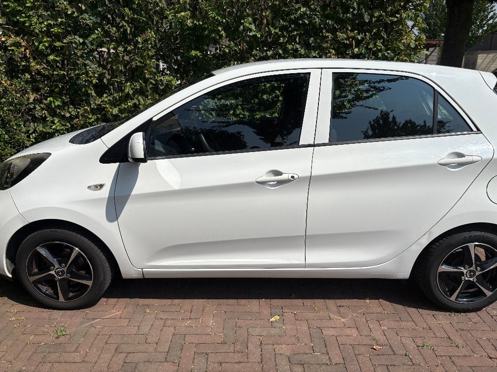 Kia Picanto 1.0 Cvvt 5-DRS 2012 Wit, Voorwielaandrijving, Euro 5, Stof, Zwart