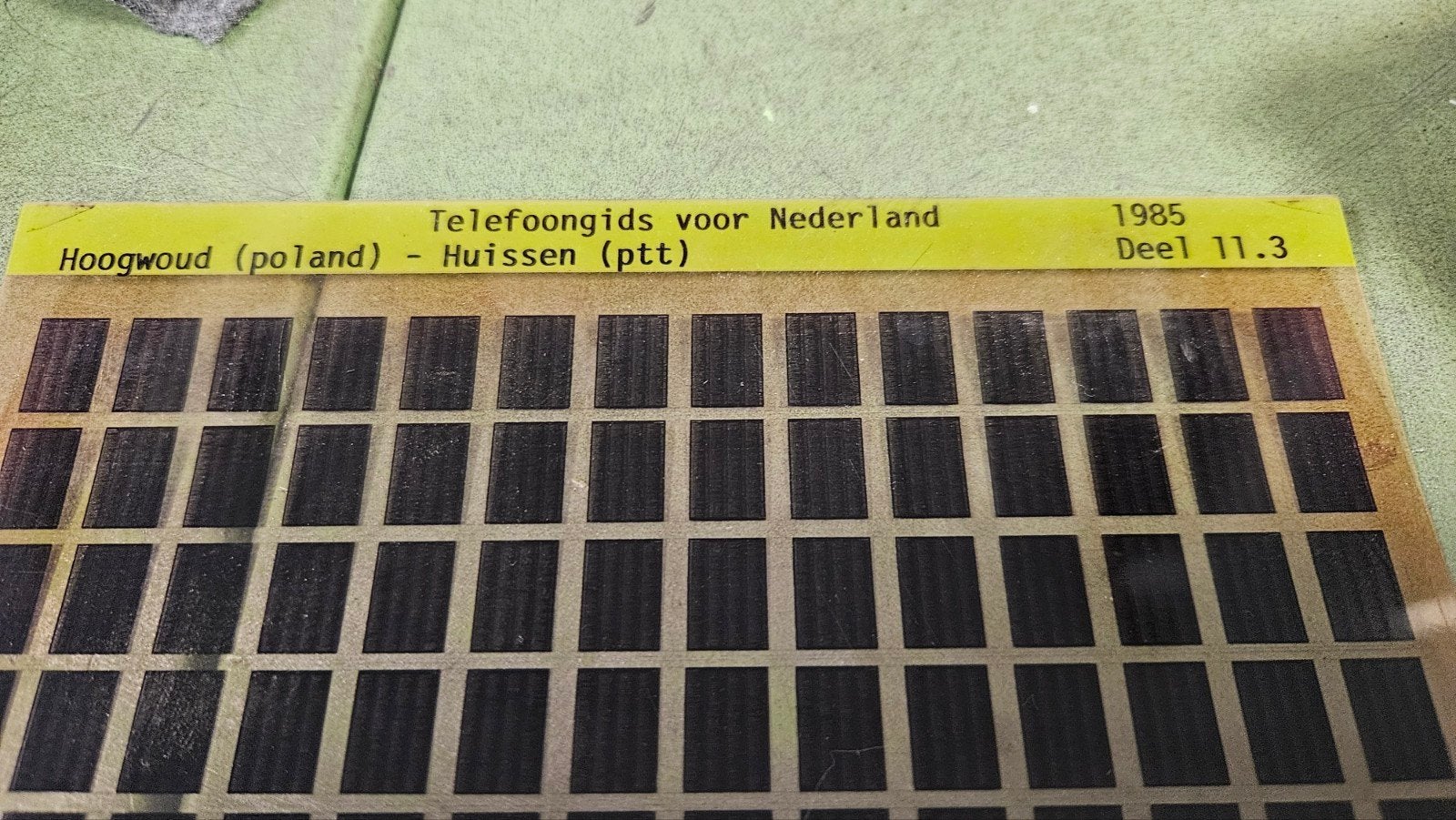 Telefoongids Nederland 1985 - Microfiches (PTT), Ophalen of Verzenden, Gelezen, Overige typen