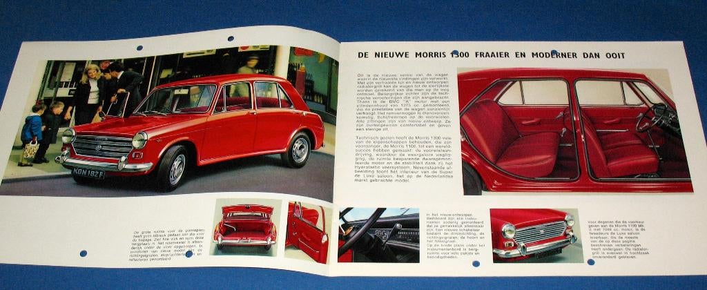 Folder autofolder Austin De Morris 1300 en 1100 MK II, Ophalen of Verzenden, Gelezen, Overige merken