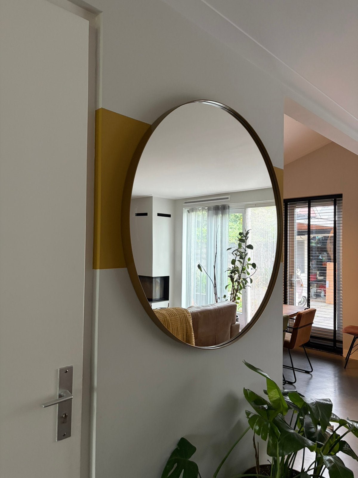 Splinter Design Donna spiegel goud 120 cm. NIEUW IN DOOS, Ophalen, 100 tot 150 cm, Rond, Nieuw