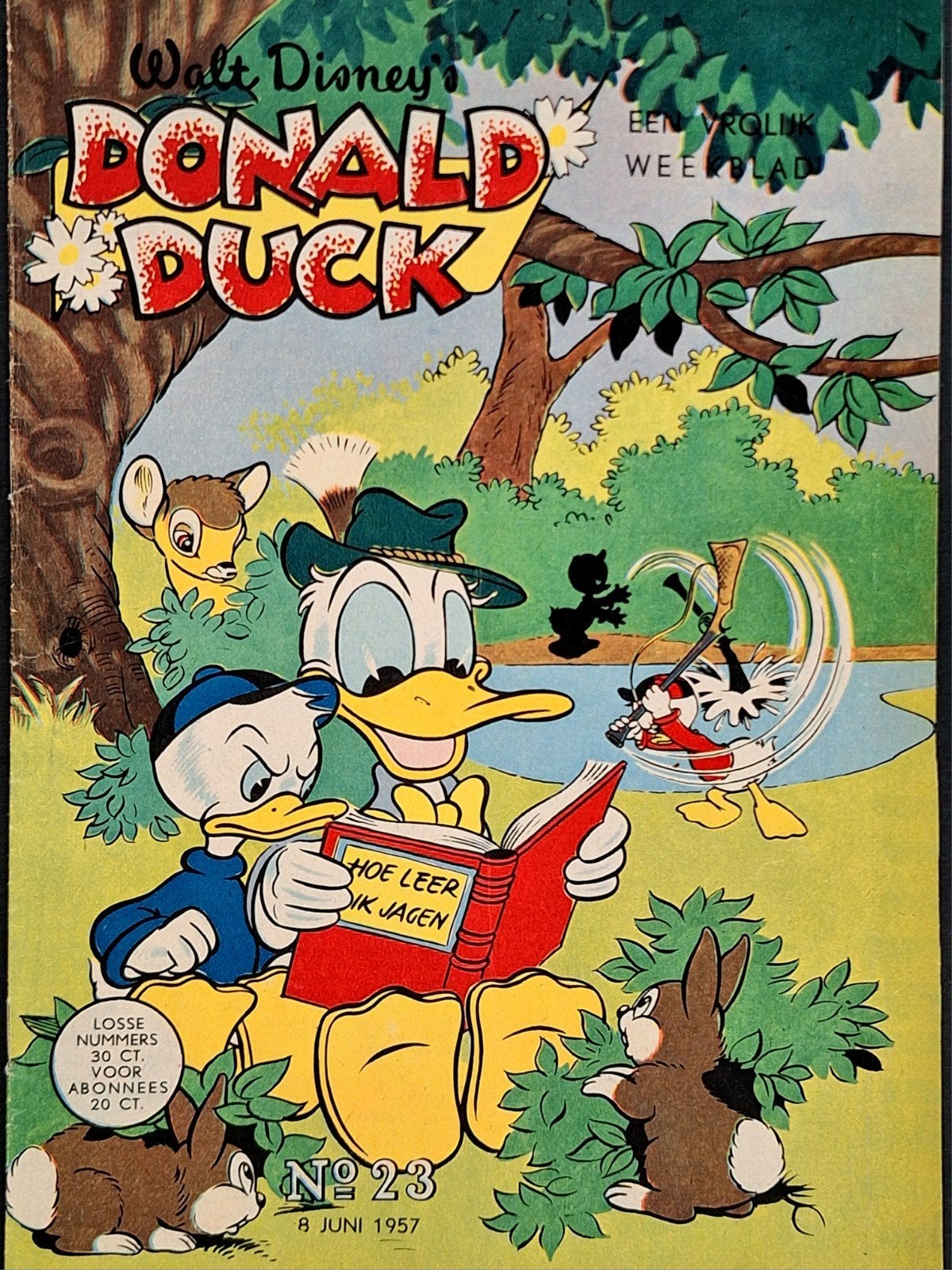 Donald Duck 1957 nr. 23, Eén stripboek, Ophalen of Verzenden, Zo goed als nieuw