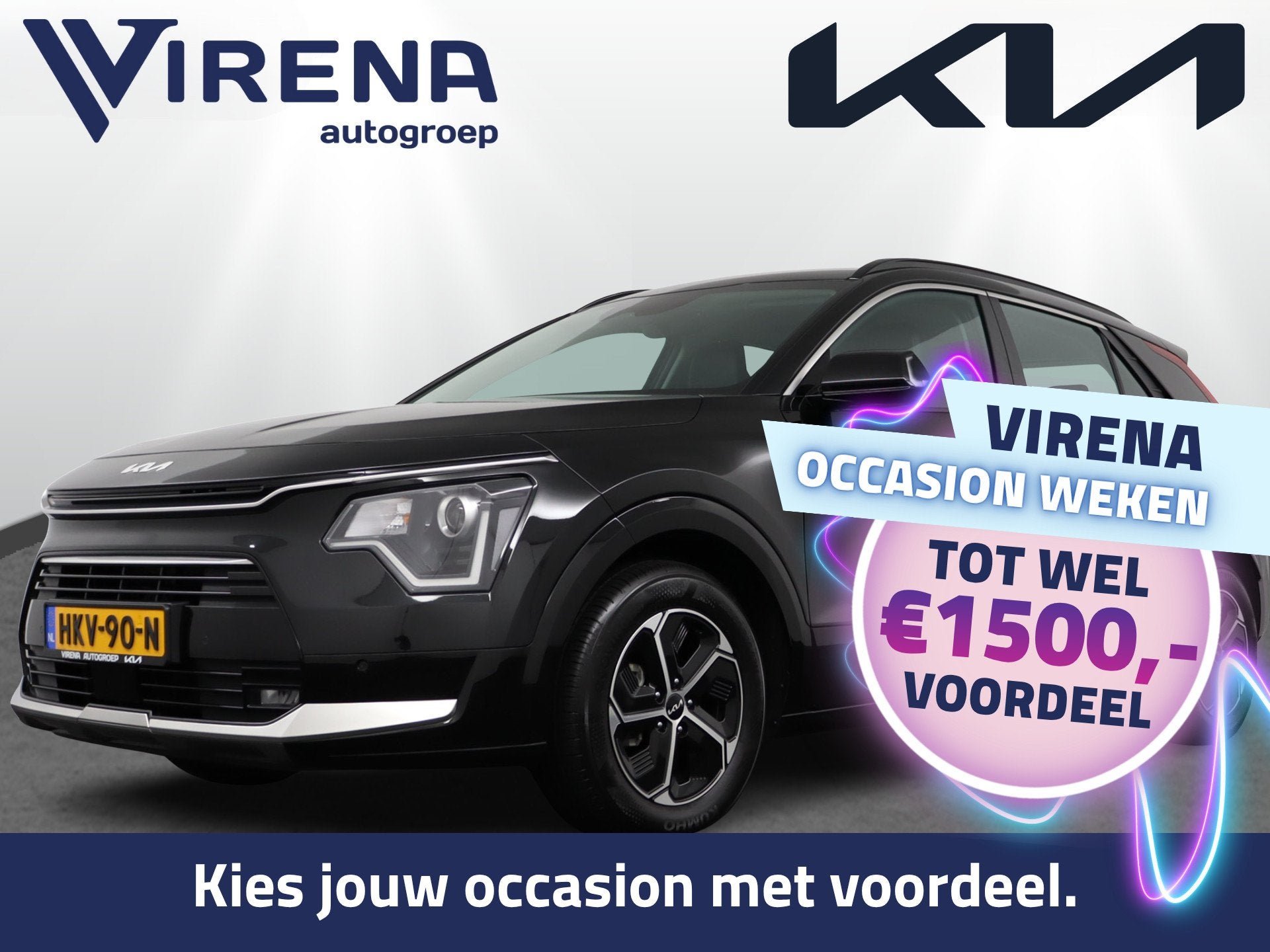 Kia Niro 1.6 GDi Hybrid DynamicLine - Climate Control - Adap, Stof, Gebruikt, Origineel Nederlands, SUV of Terreinwagen