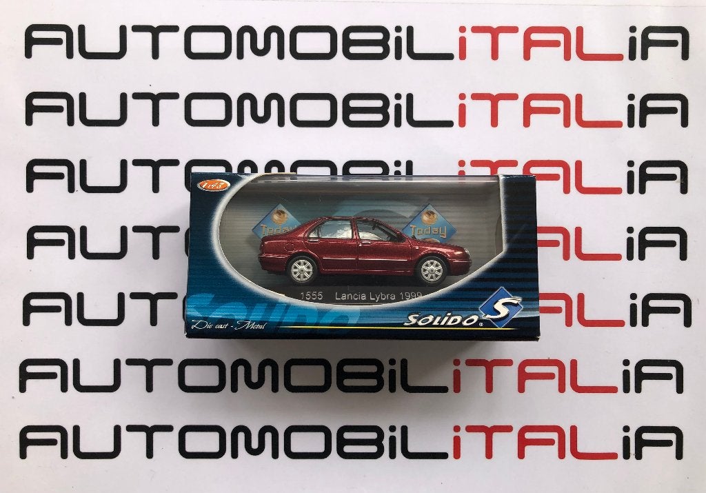 Lancia Lybra 1.8 rood metallic Solido 1:43, Ophalen of Verzenden, Nieuw, Auto, Solido