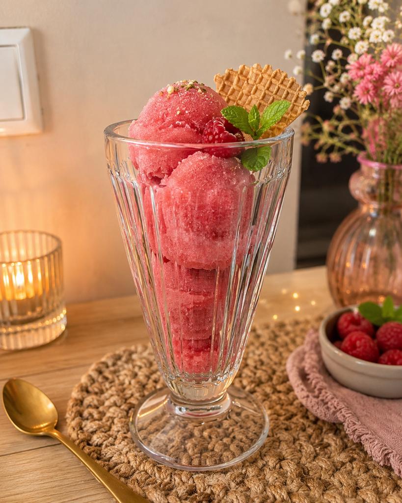 Set van 9 retro ijscoupes / dessertglazen, Huis en Inrichting, Ophalen, Zo goed als nieuw