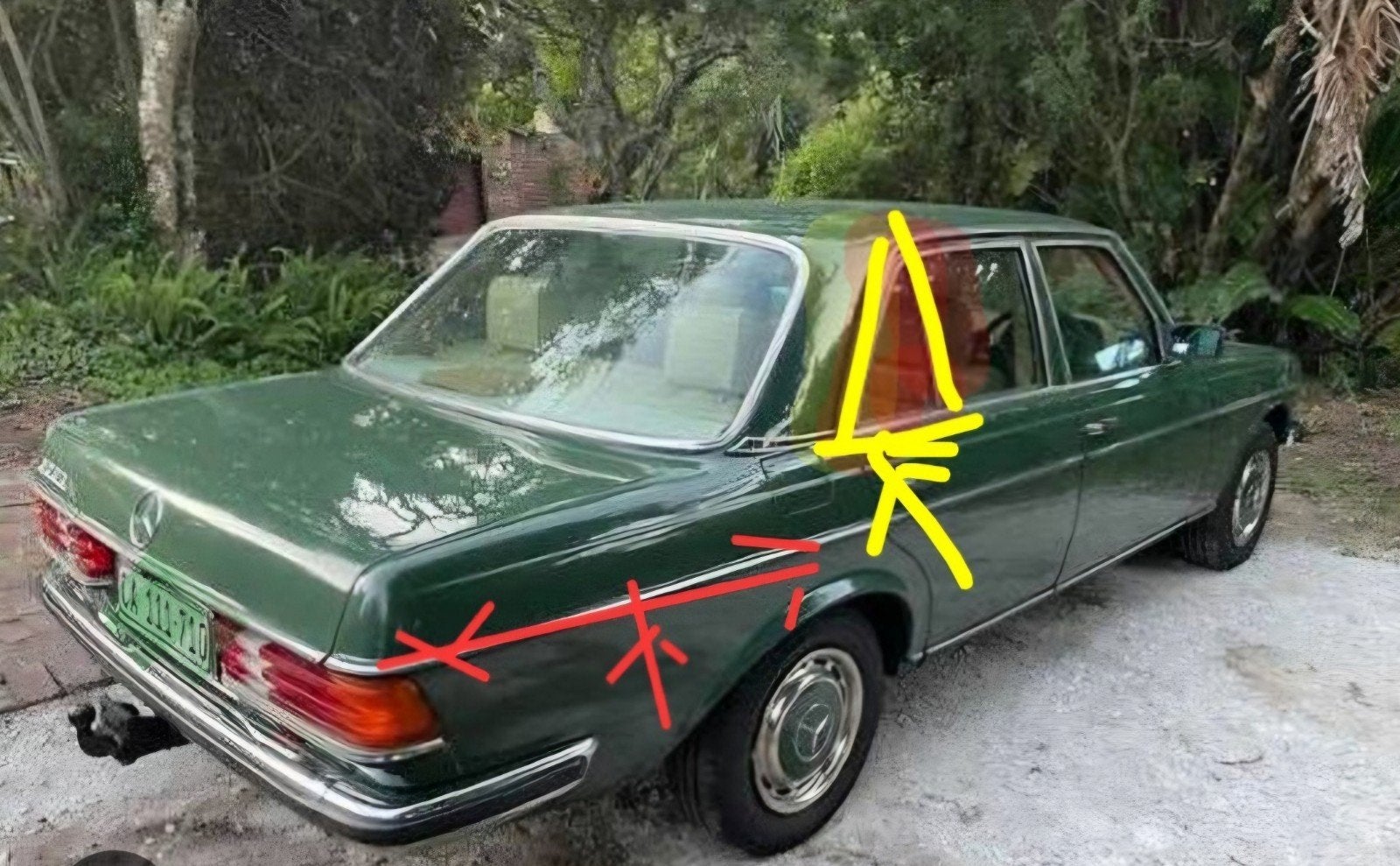 Mercedes W123 rechter raampje (hoekraampje)., Ophalen of Verzenden