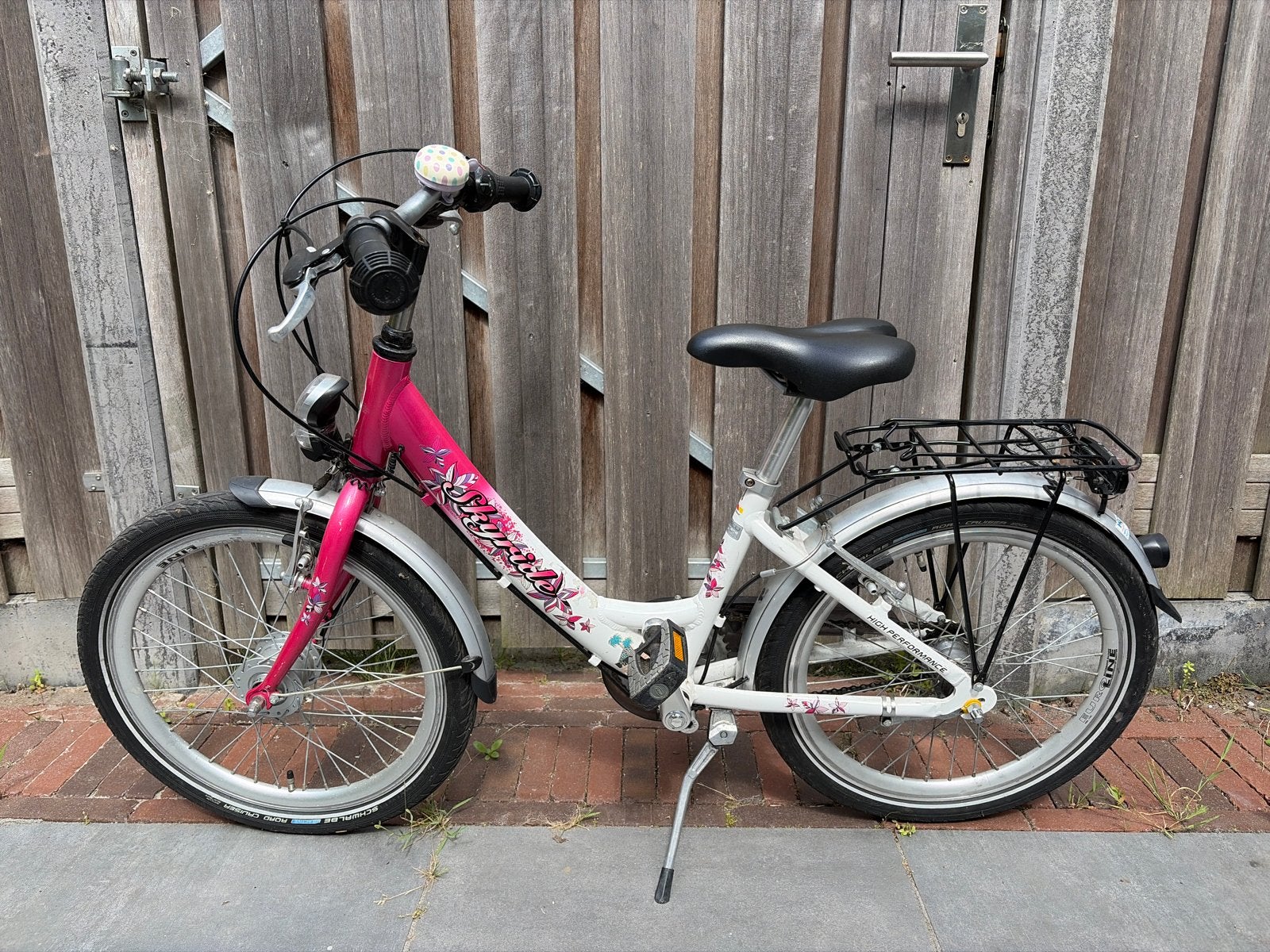Puky Skyride 20 inch kinderfiets - Roze/Wit, Fietsen en Brommers, Ophalen, 20 inch of meer, Gebruikt, Velgrem