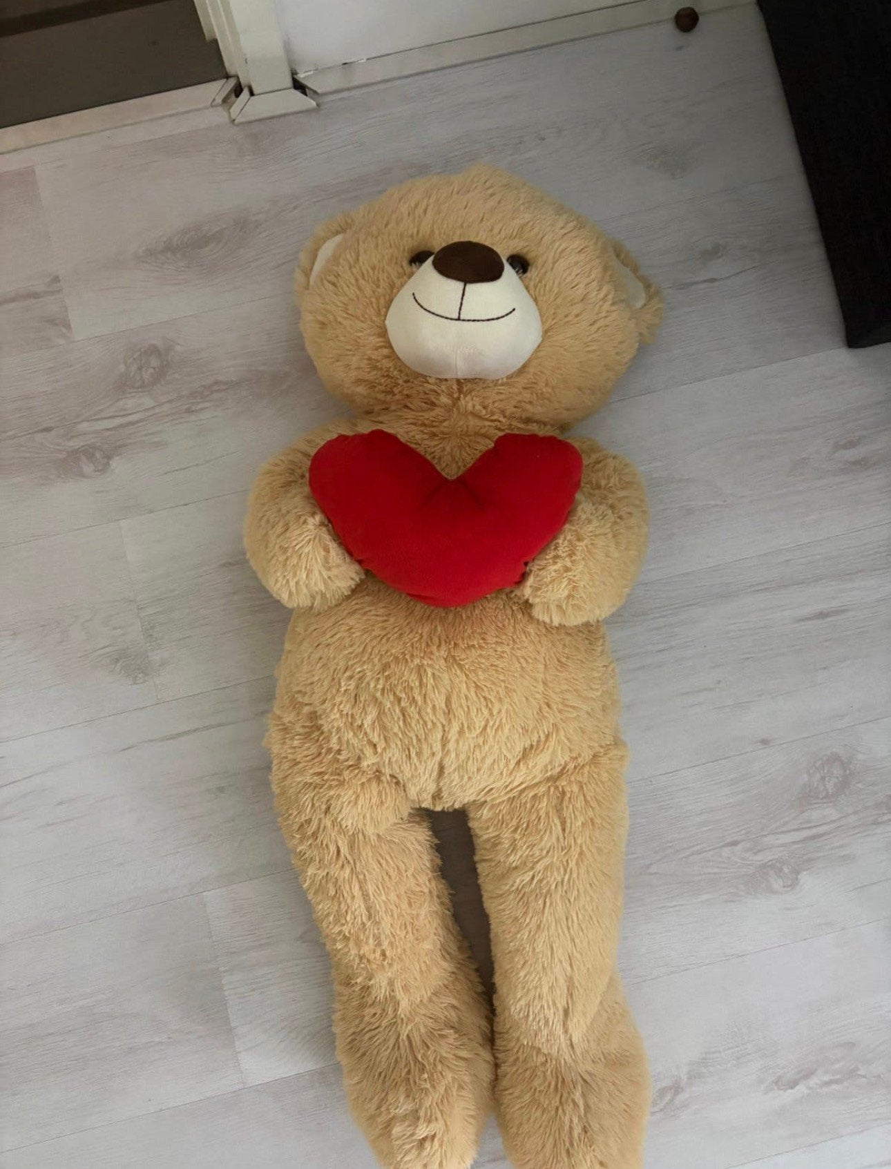 Grote teddybeer knuffel rond 1 meter, Ophalen of Verzenden, Zo goed als nieuw, Overige typen