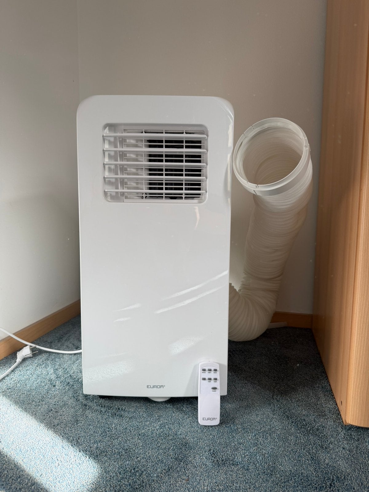 Eurom mobiele airco, Witgoed en Apparatuur, Airco's, Ophalen, Minder dan 60 m³, 3 snelheden of meer, Zo goed als nieuw