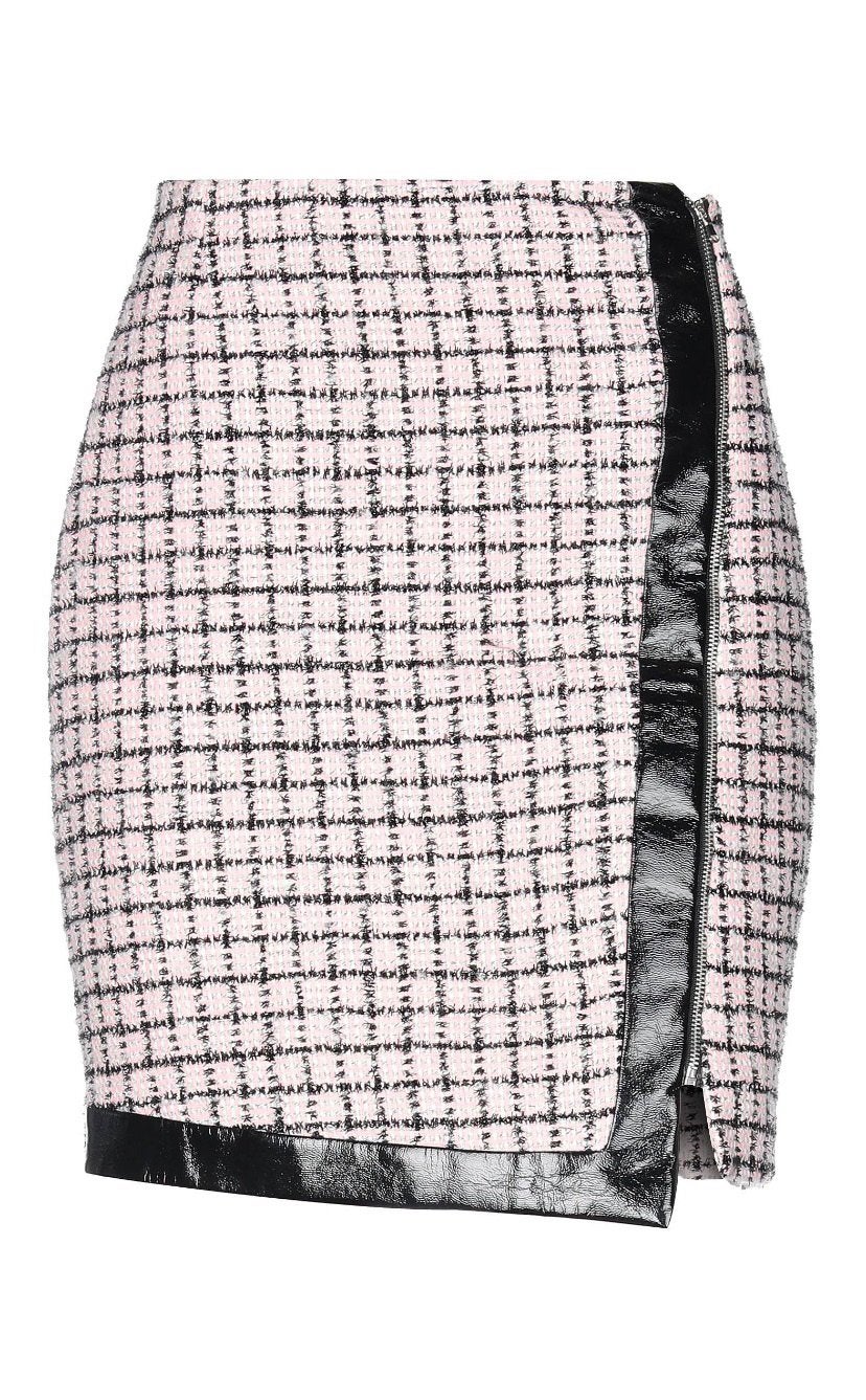 Lunatic Italiaanse merk rokje met leren zwarte randjes, Kleding | Dames, Zwart, Nieuw, Boven de knie, Ophalen