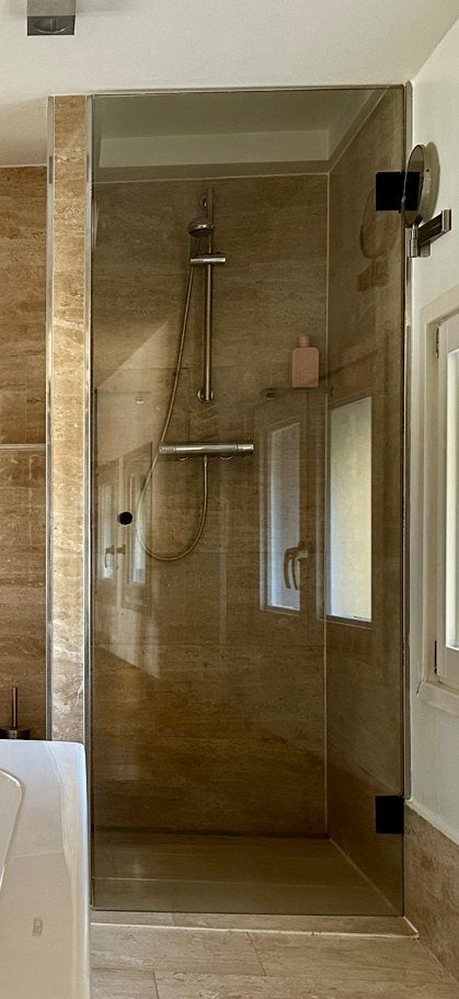 Douchedeur 75 breed, Doe-het-zelf en Verbouw, Ophalen, Gebruikt, Glas, Douche
