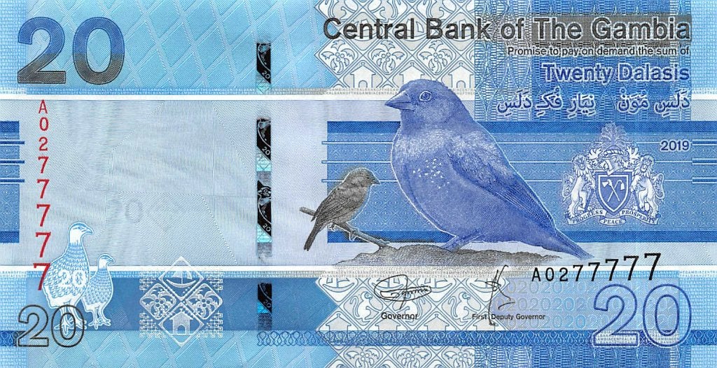 Gambia 20 Dalasis 2019 Unc pn 39a, Postzegels en Munten, Bankbiljetten | Afrika, Los biljet, Overige landen, Ophalen of Verzenden