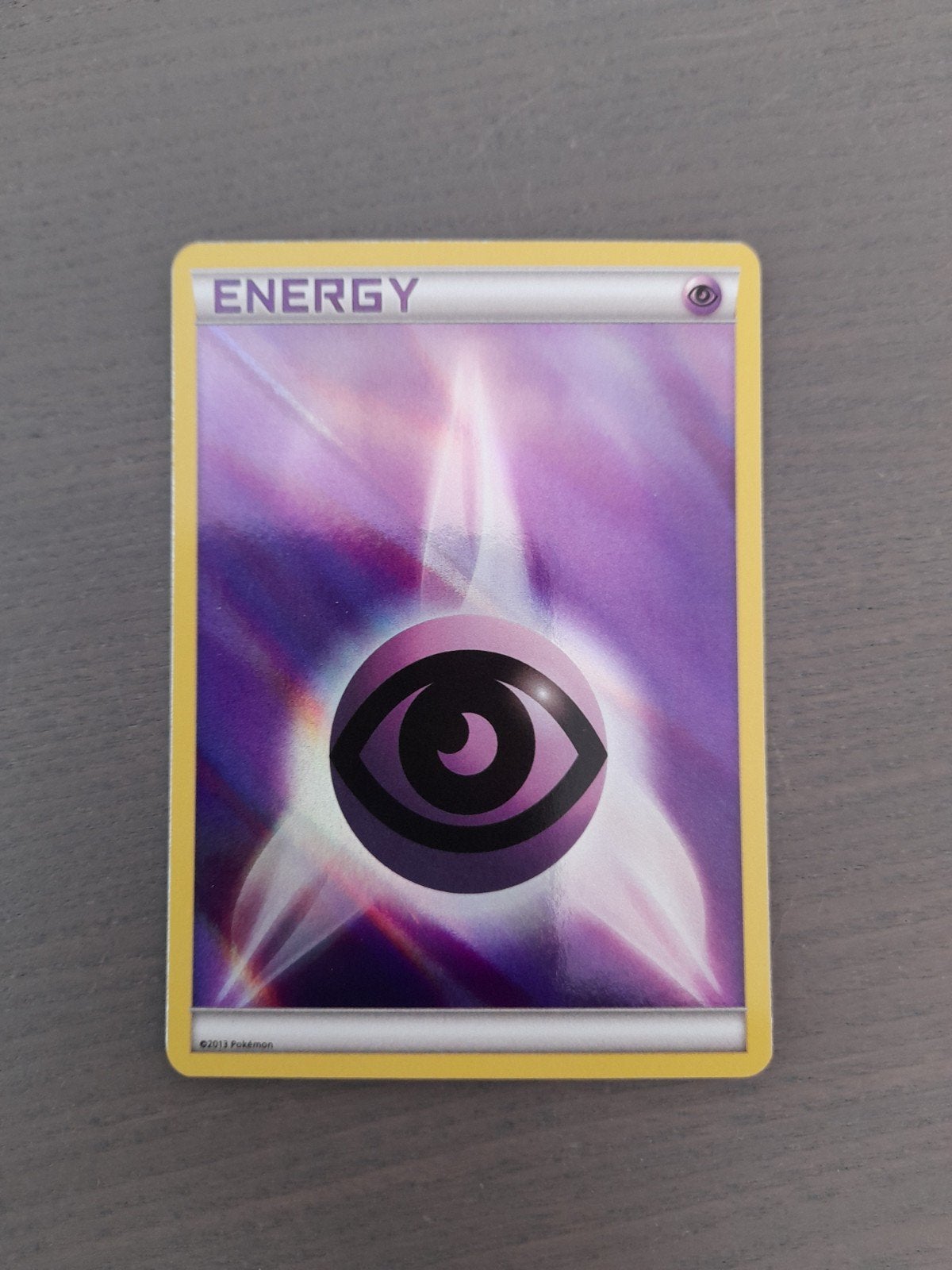 2013 psychic energy holo, Hobby en Vrije tijd, Verzamelkaartspellen | Pokémon, Ophalen of Verzenden, Gebruikt, Losse kaart, Foil