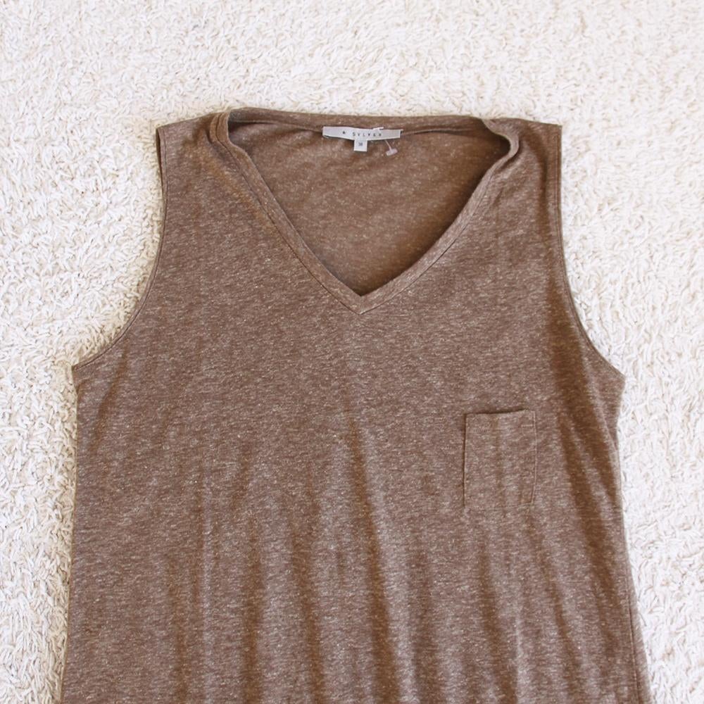 Mooi Sylver Topje - 80 (Maat 38) € 10,-, Maat 38/40 (M), Sylver, Bruin, Ophalen of Verzenden