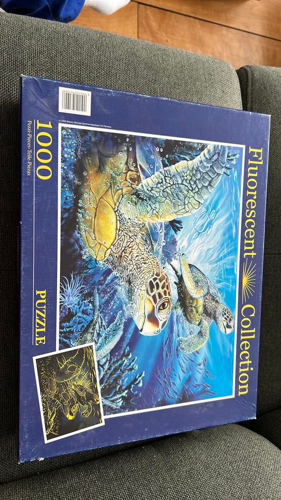 Zeeschildpadden 1000 stukjes, Ophalen, 500 t/m 1500 stukjes, Gebruikt, Legpuzzel
