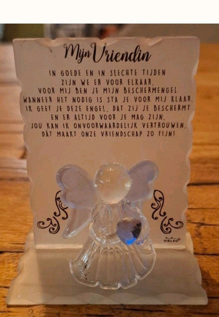 New Dutch kristallen beschermengel voor vriendin, Ophalen of Verzenden, Gebruikt