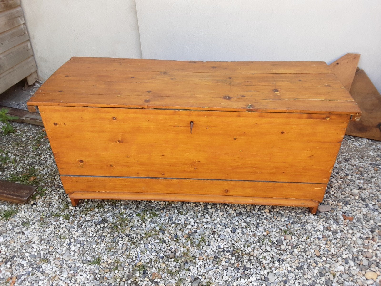 Vurenhouten  dekenkist, Ophalen, 50 tot 75 cm