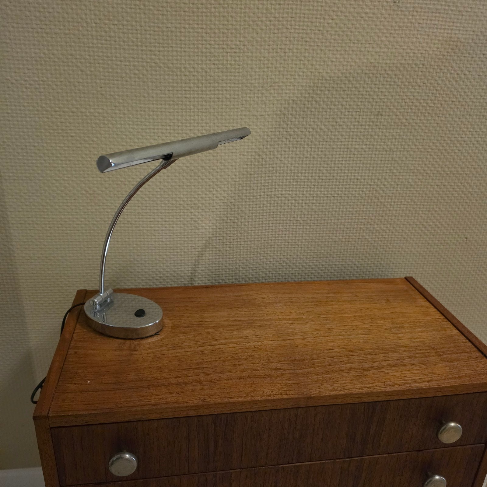 Willemse Verlichting Design Bureaulamp Chroom Piano, Ophalen of Verzenden, G4