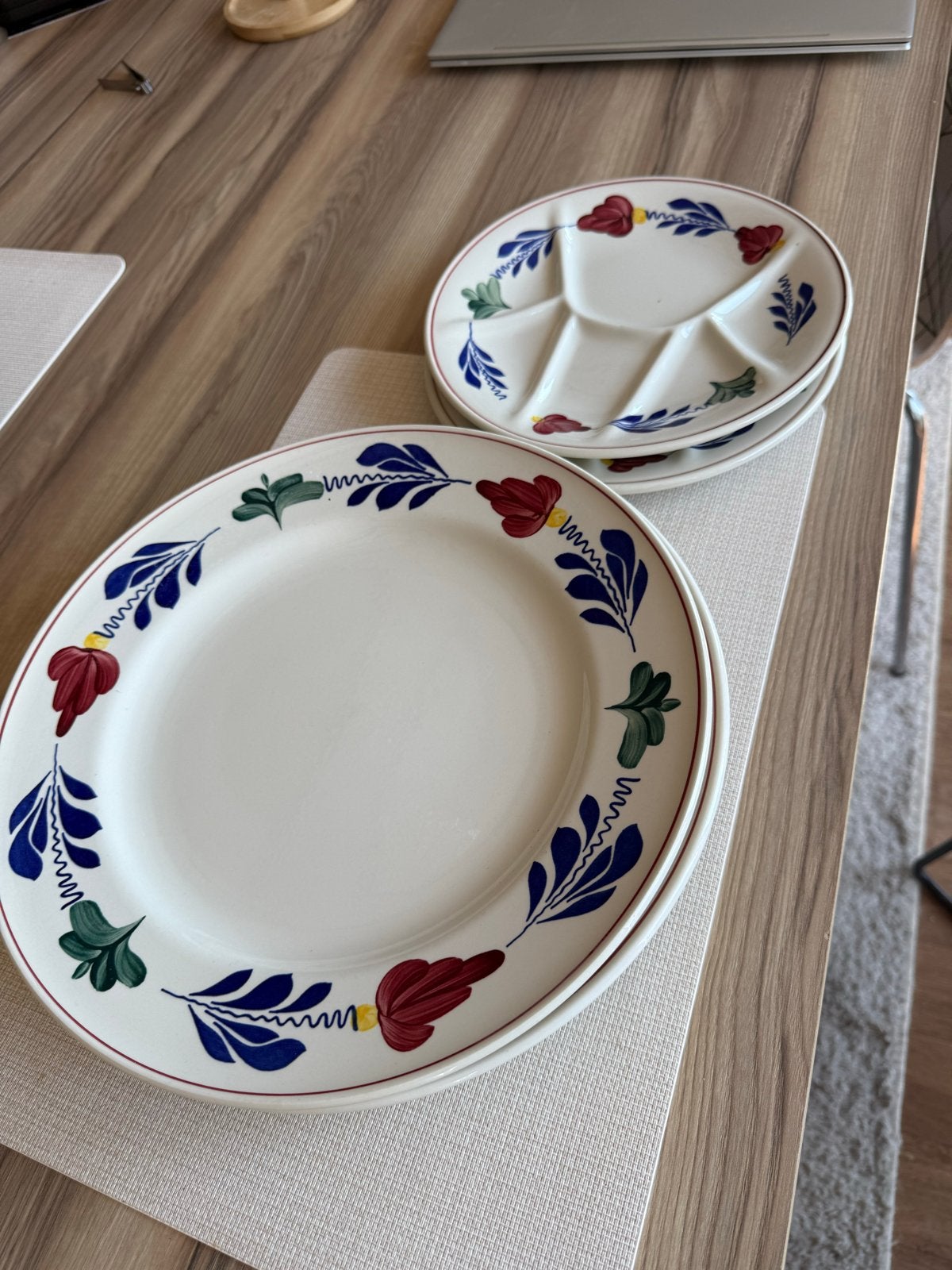 Vintage Boerenbont borden, Huis en Inrichting, Keuken | Servies, Ophalen, Gebruikt, Overige merken, Keramiek
